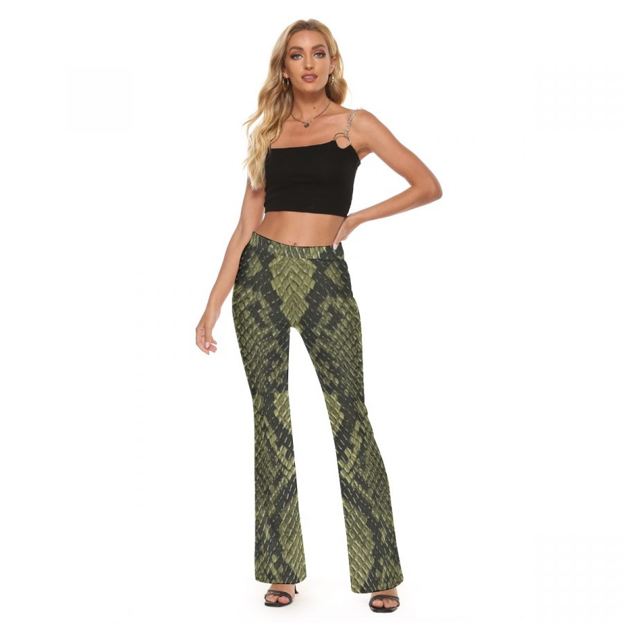 All-Over Print Women's Skinny Flare Pants