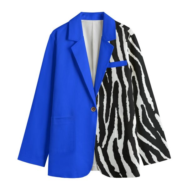 All-Over Print Women's Leisure Blazer | 245GSM Cotton