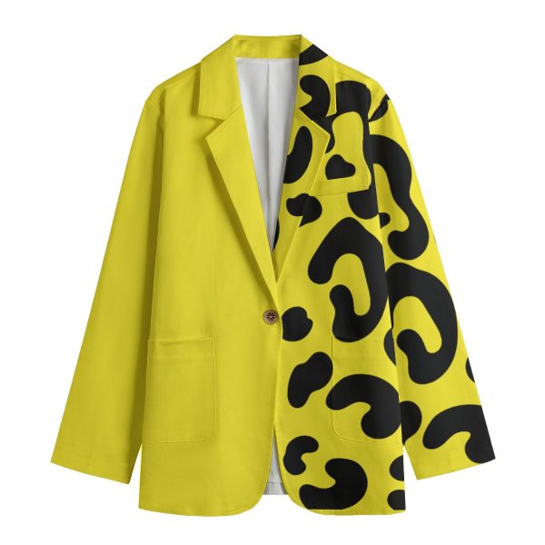 All-Over Print Women's Leisure Blazer | 245GSM Cotton