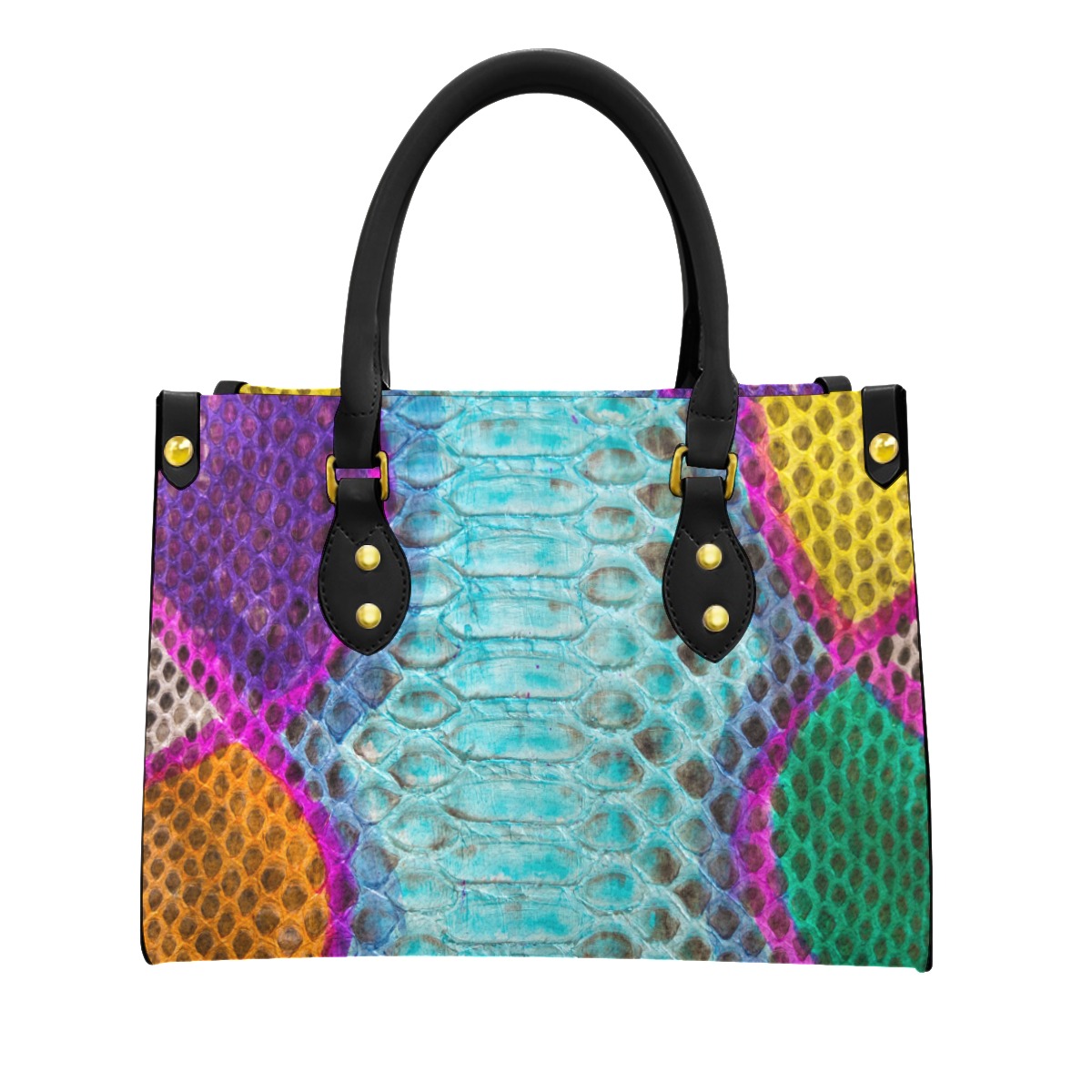 Women's Tote Bag With Black Handle