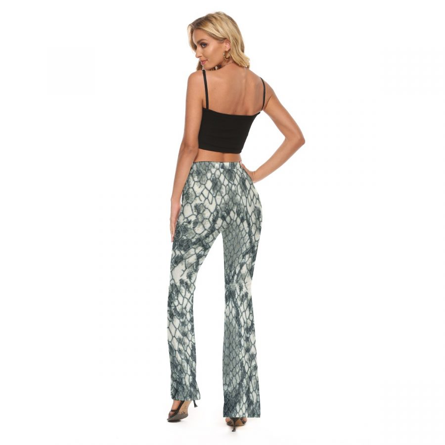 All-Over Print Women's Skinny Flare Pants - Image 4