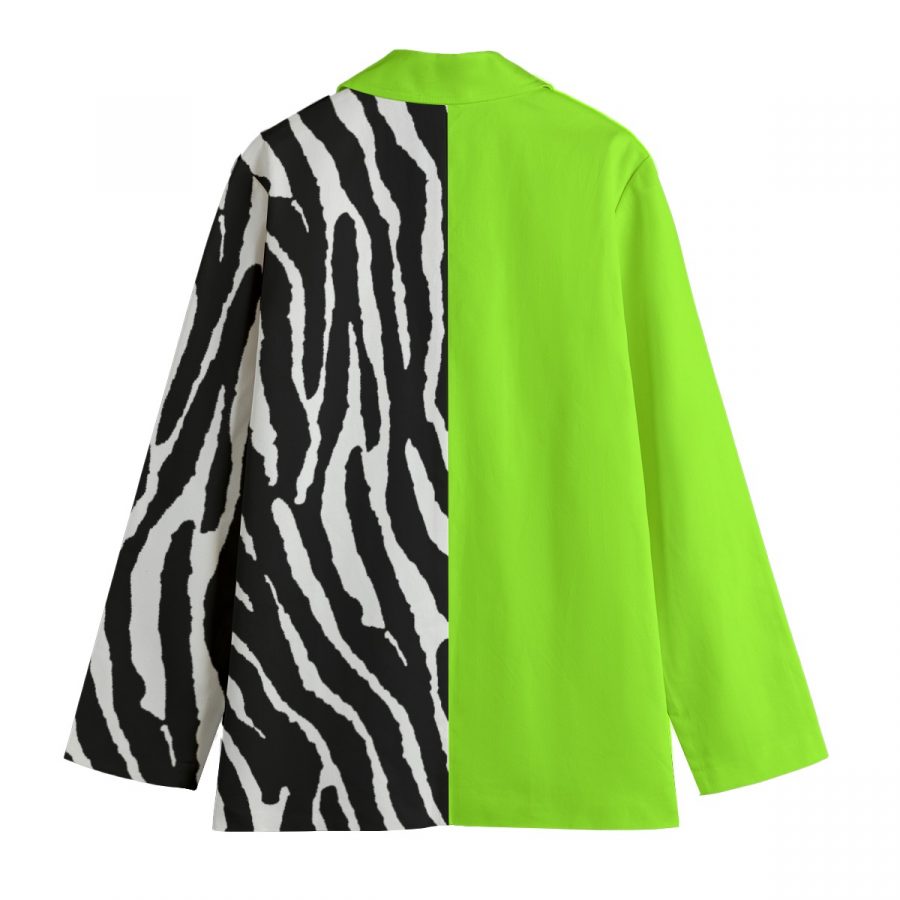 All-Over Print Women's Leisure Blazer | 245GSM Cotton - Image 2