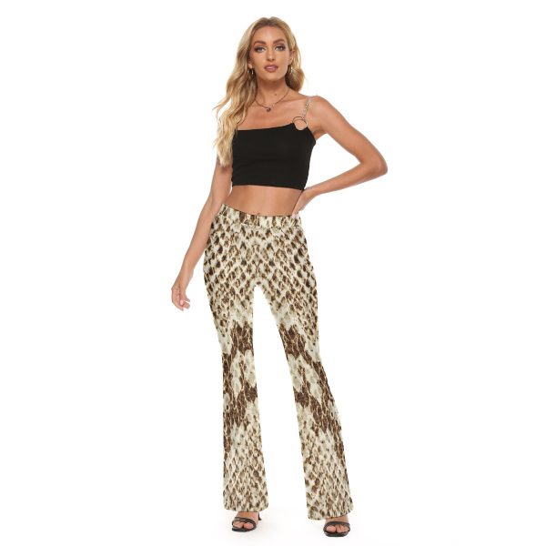 All-Over Print Women's Skinny Flare Pants