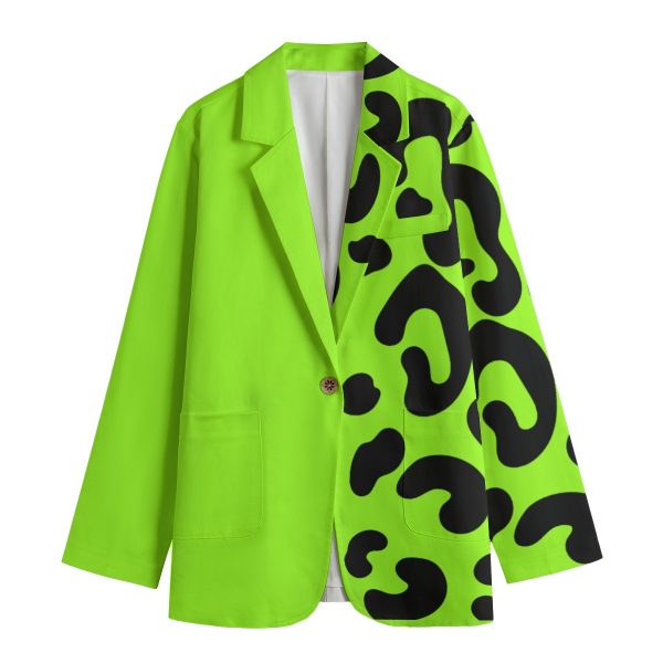All-Over Print Women's Leisure Blazer | 245GSM Cotton