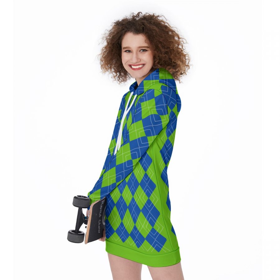 All-Over Print Women's Long Hoodie - Image 3