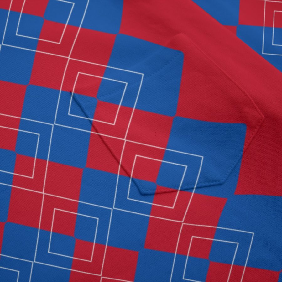 All-Over Print Unisex Boat Neckline Sweatshirt With Chest Pocket | 310GSM Cotton - Image 4