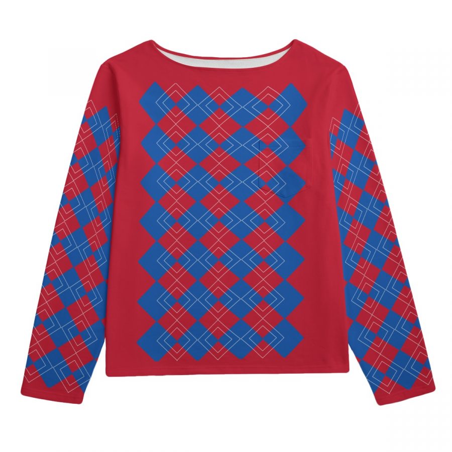 All-Over Print Unisex Boat Neckline Sweatshirt With Chest Pocket | 310GSM Cotton