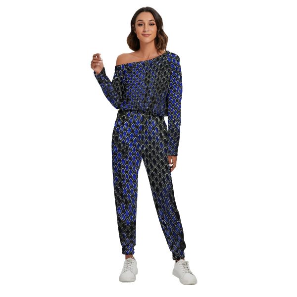 All-Over Print Women's Off-Shoulder Jumpsuit