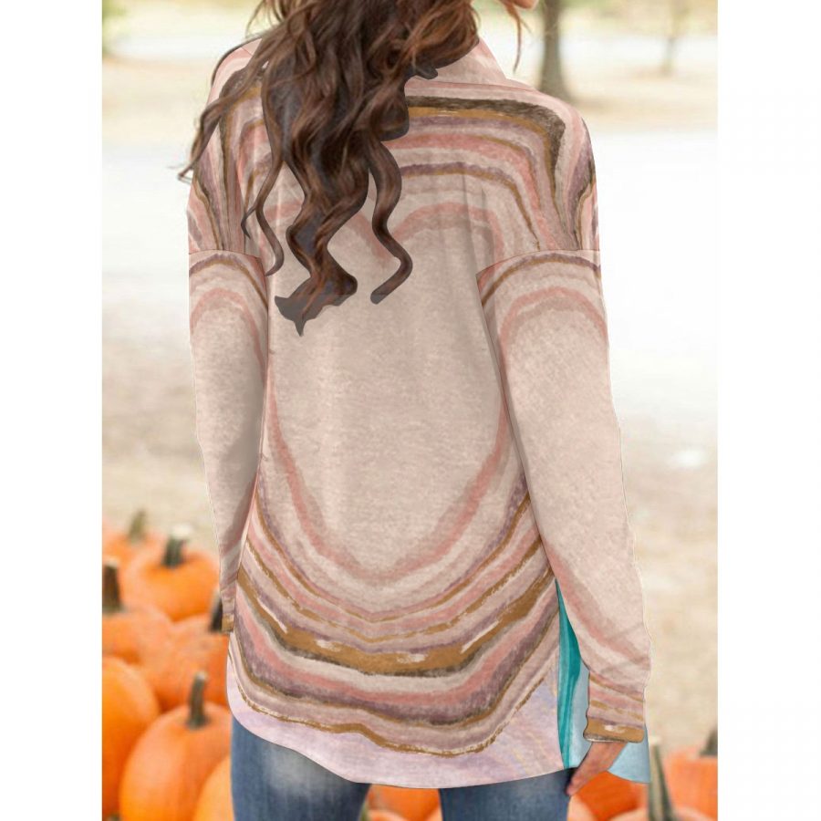 All-Over Print Women's Cardigan With Long Sleeve - Image 3
