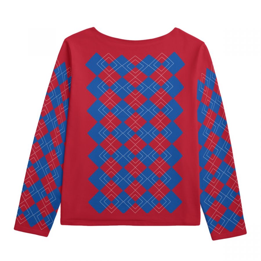 All-Over Print Unisex Boat Neckline Sweatshirt With Chest Pocket | 310GSM Cotton - Image 2