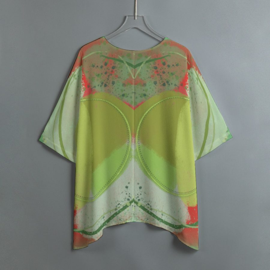 All-Over Print Women's Bat Sleeve Shirt - Image 3