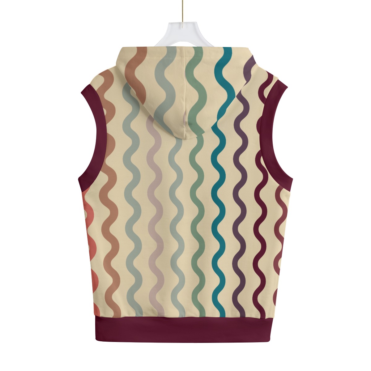 All-Over Print Unisex Hooded Vest | 310GSM Cotton - Image 2