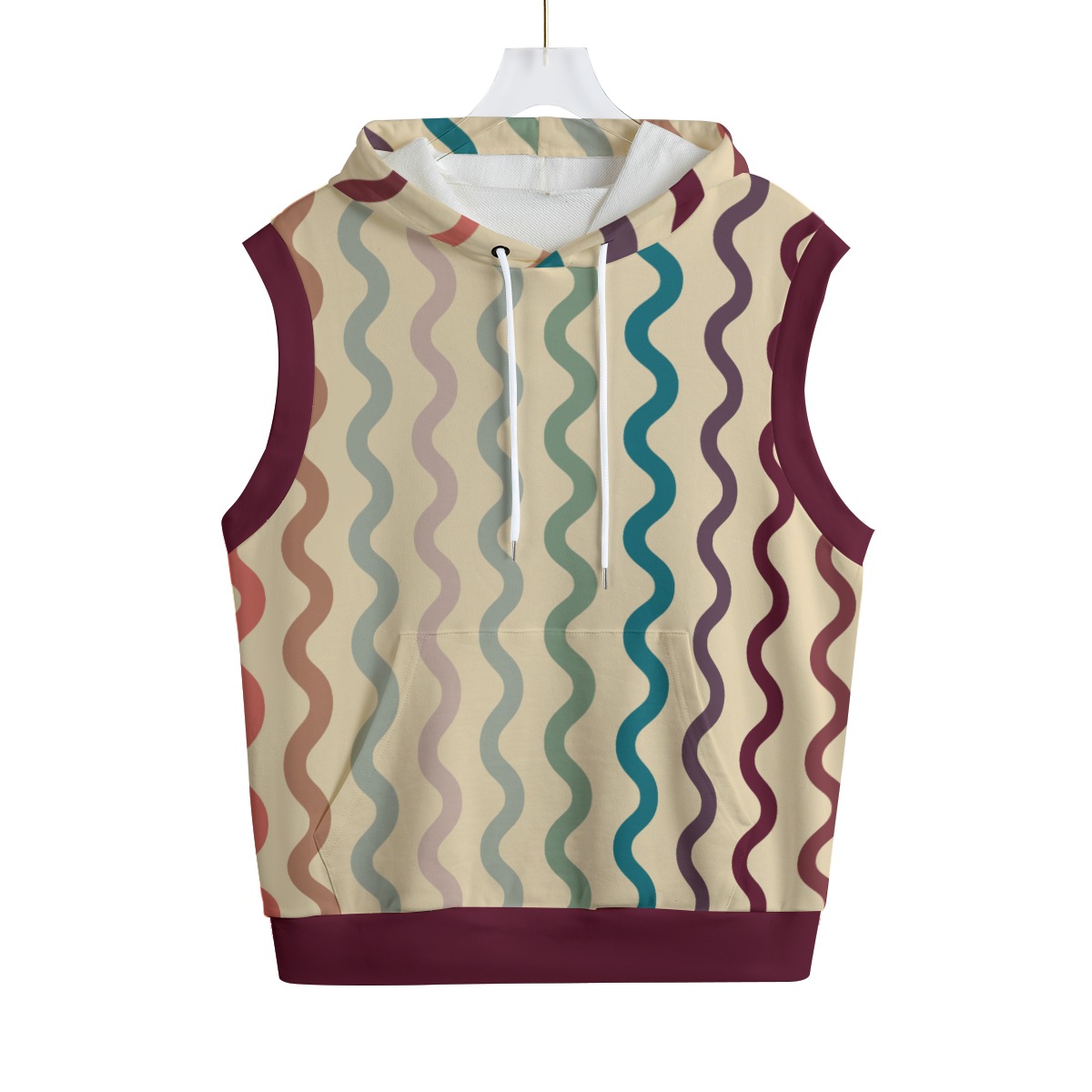 All-Over Print Unisex Hooded Vest | 310GSM Cotton