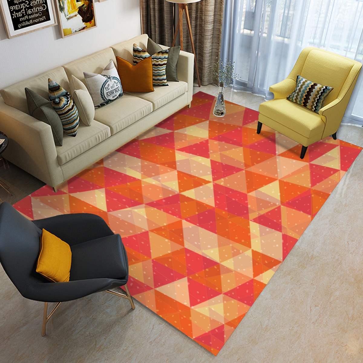 Foldable Rectangular Floor Mat