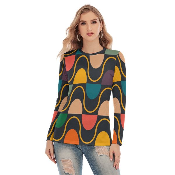 All-Over Print Women's Side Split Long T-shirt