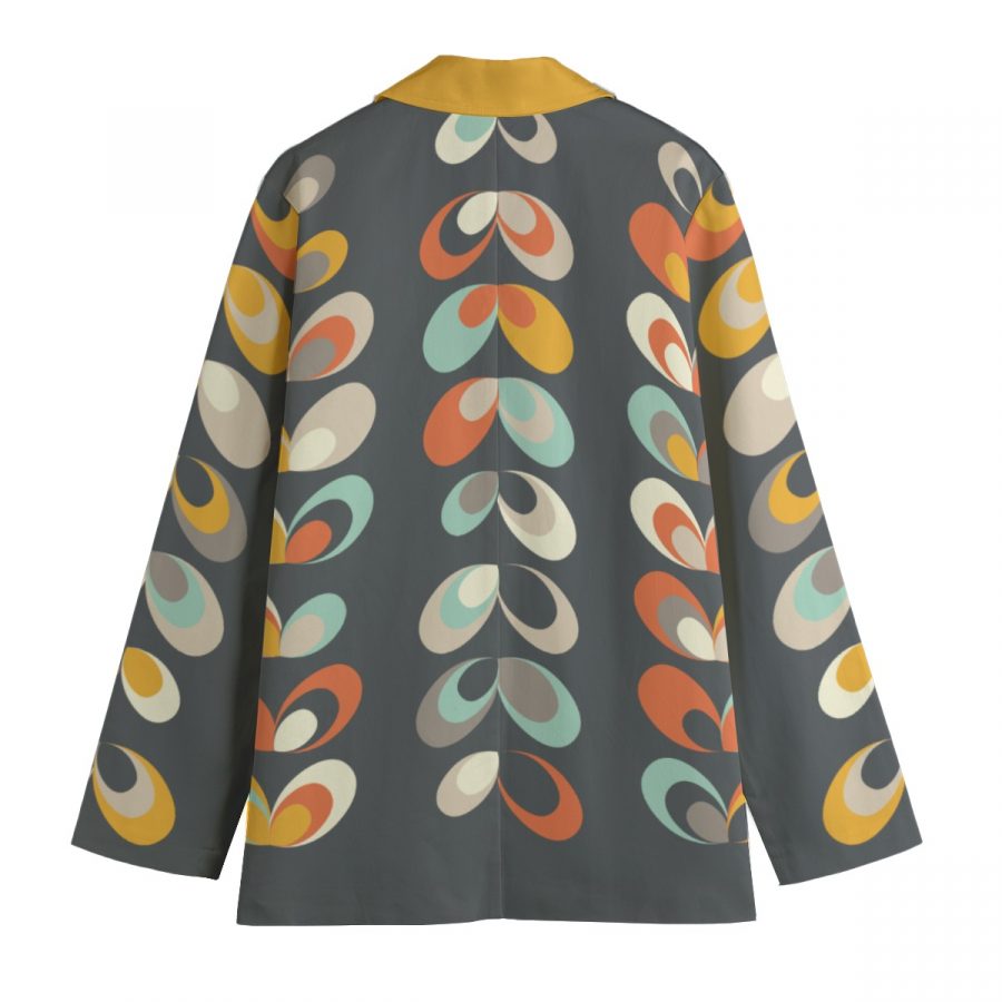 All-Over Print Women's Leisure Blazer | 245GSM Cotton - Image 2