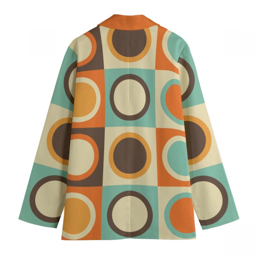 All-Over Print Women's Leisure Blazer | 245GSM Cotton - Image 2