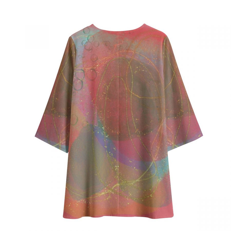 All-Over Print Women's V-Neck Dress - Image 2