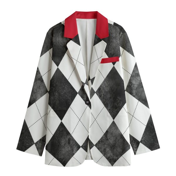 All-Over Print Women's Leisure Blazer | 245GSM Cotton