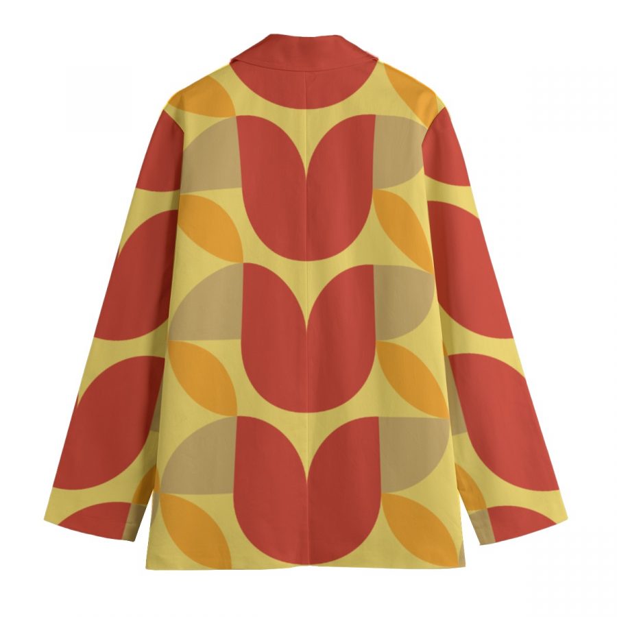 All-Over Print Women's Leisure Blazer | 245GSM Cotton - Image 2