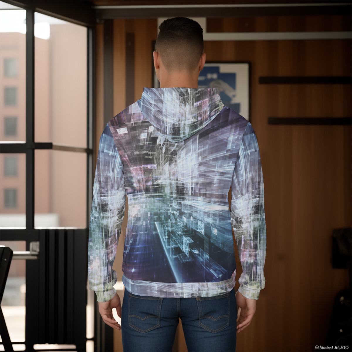 All-Over Print Men's Pullover Hoodie - Image 4