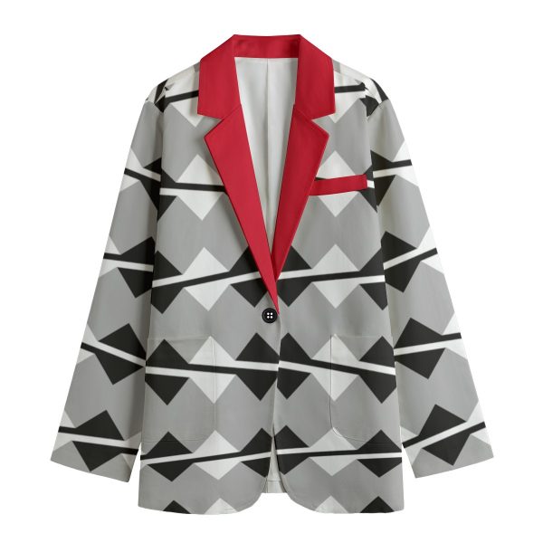 All-Over Print Women's Leisure Blazer | 245GSM Cotton