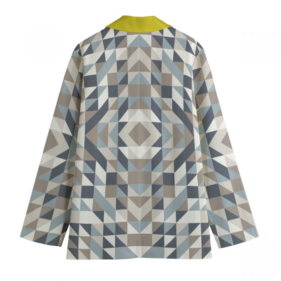 All-Over Print Women's Leisure Blazer | 245GSM Cotton - Image 2