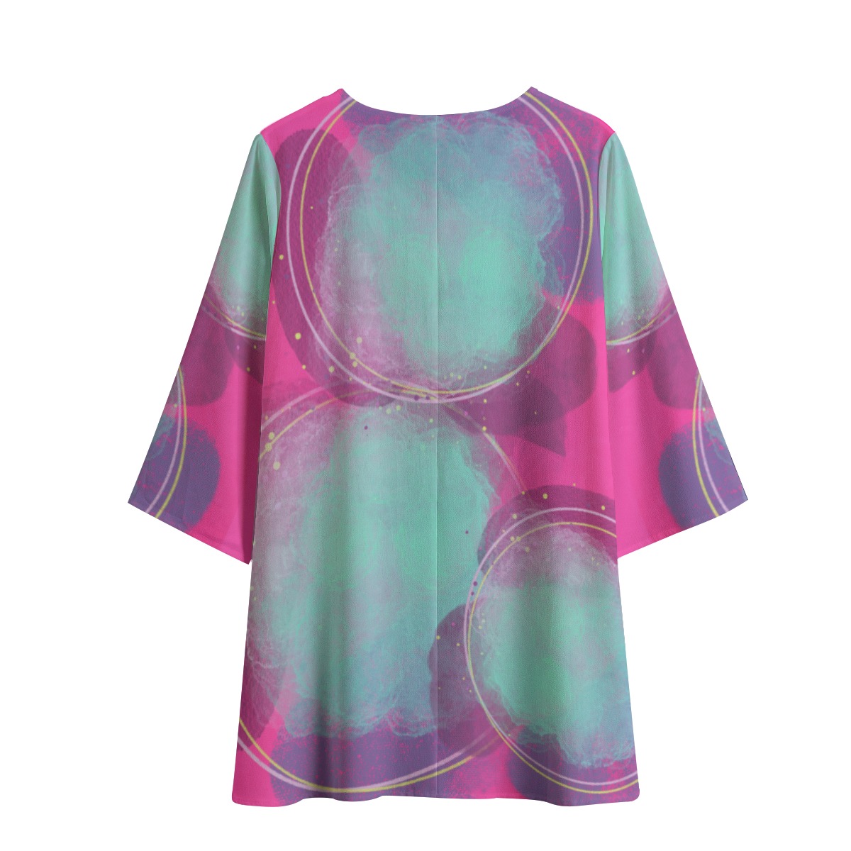 All-Over Print Women's V-Neck Dress - Image 2