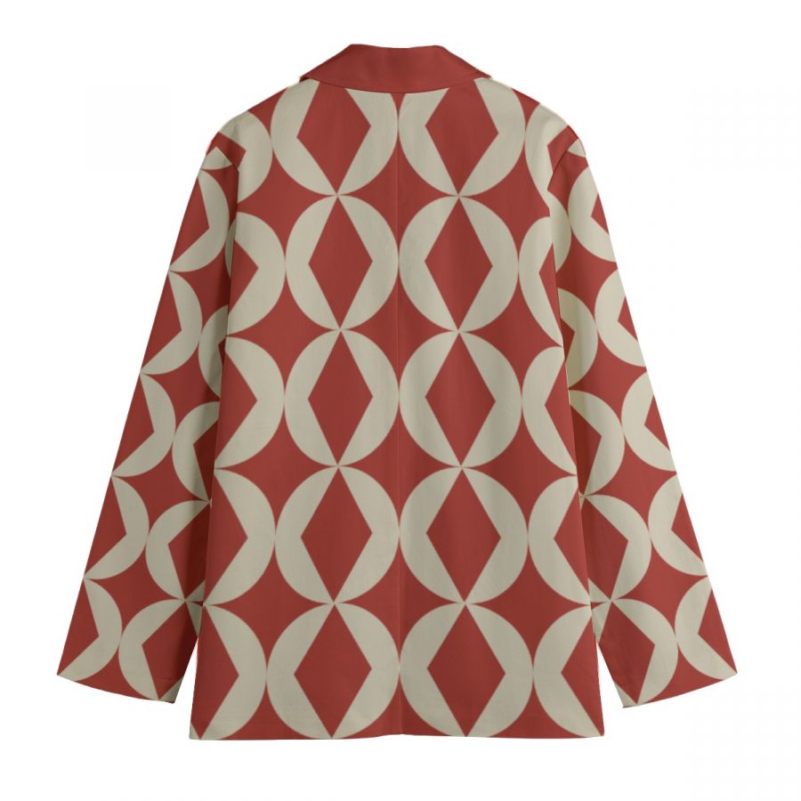 All-Over Print Women's Leisure Blazer | 245GSM Cotton - Image 2