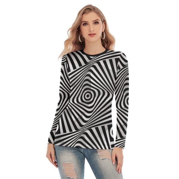 All-Over Print Women's Side Split Long T-shirt