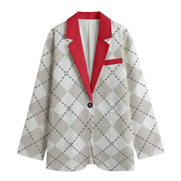 All-Over Print Women's Leisure Blazer | 245GSM Cotton