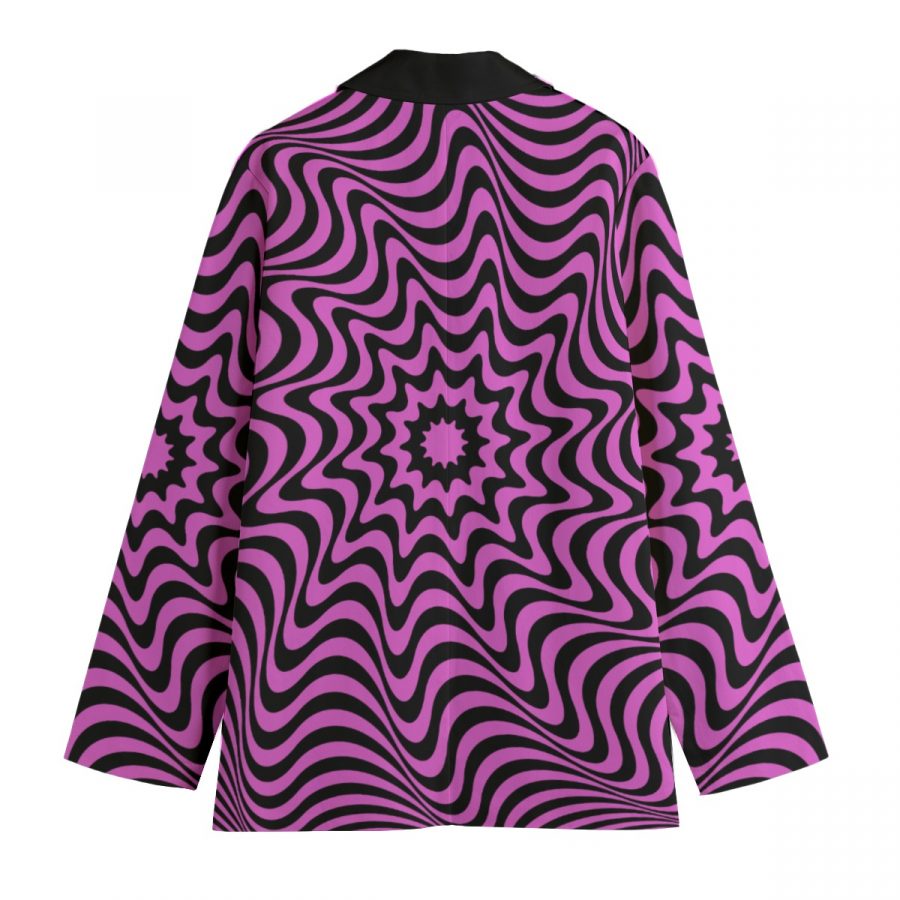 All-Over Print Women's Leisure Blazer | 245GSM Cotton - Image 2