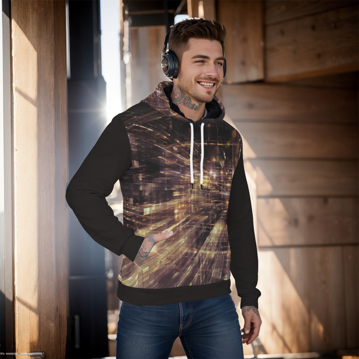 All-Over Print Men's Pullover Hoodie - Image 2