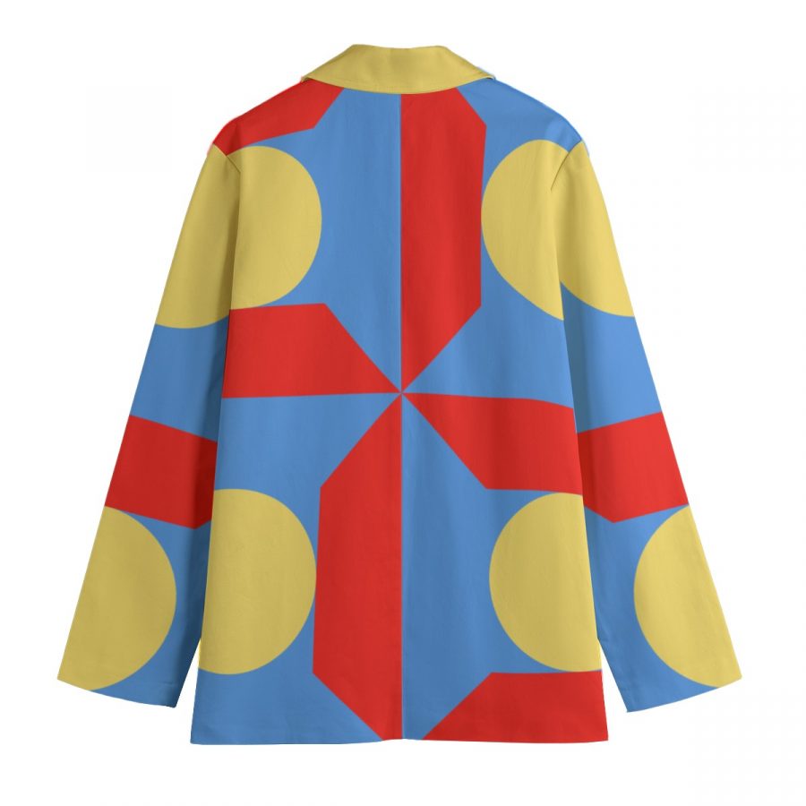 All-Over Print Women's Leisure Blazer | 245GSM Cotton - Image 2