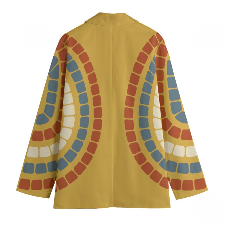 All-Over Print Women's Leisure Blazer | 245GSM Cotton - Image 2