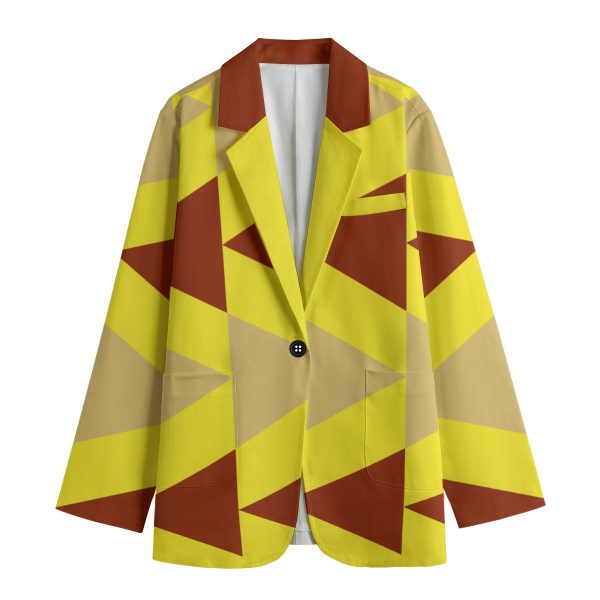 All-Over Print Women's Leisure Blazer | 245GSM Cotton