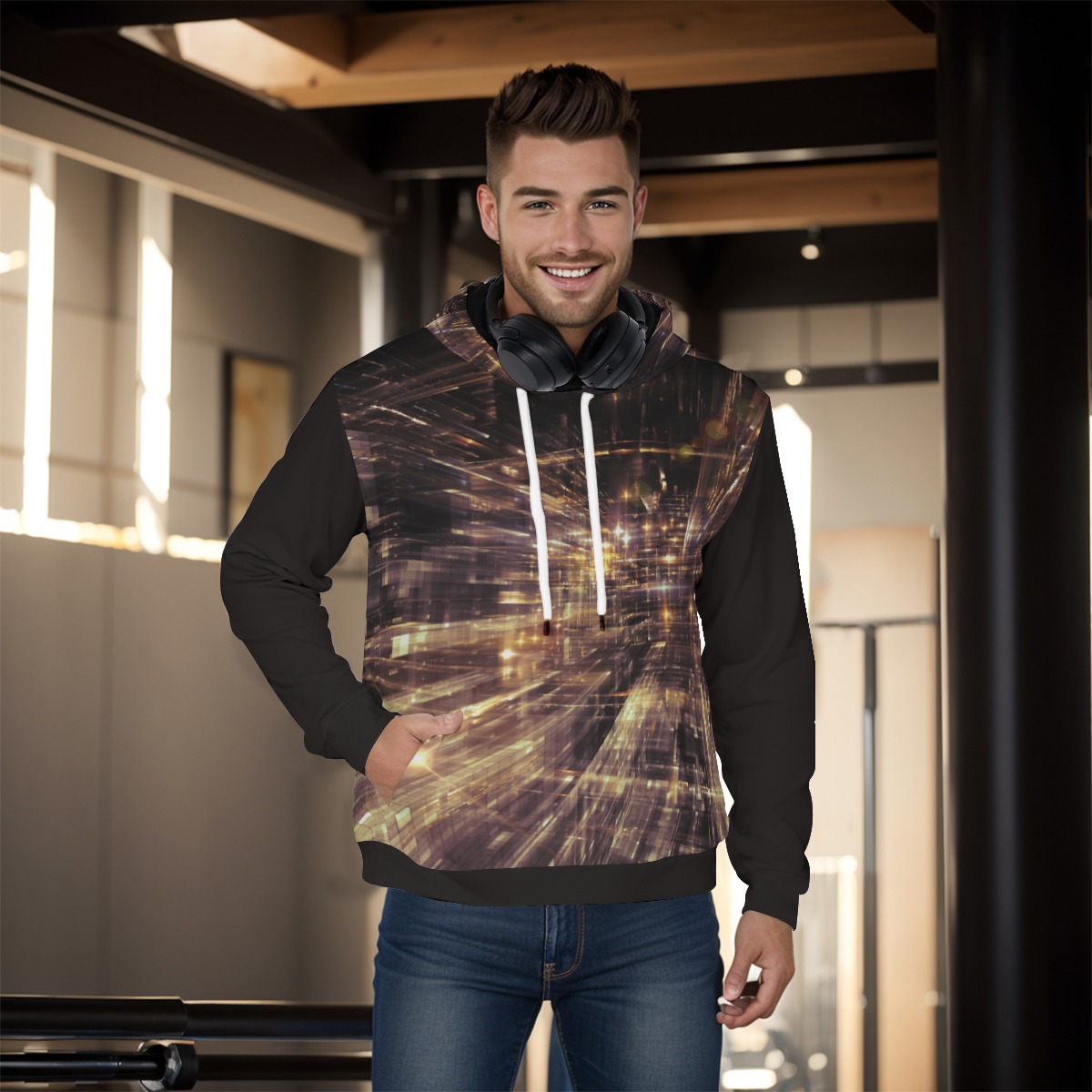 All-Over Print Men's Pullover Hoodie