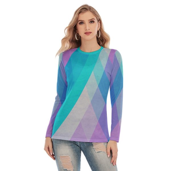 All-Over Print Women's Side Split Long T-shirt