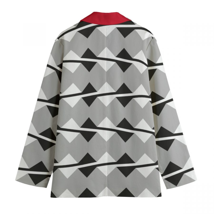All-Over Print Women's Leisure Blazer | 245GSM Cotton - Image 2