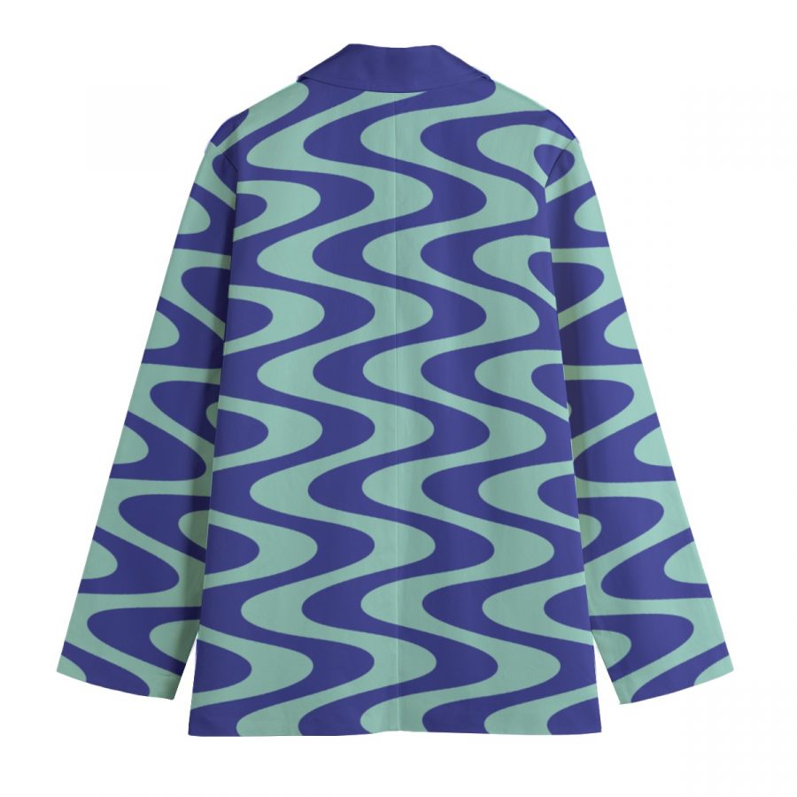 All-Over Print Women's Leisure Blazer | 245GSM Cotton - Image 2