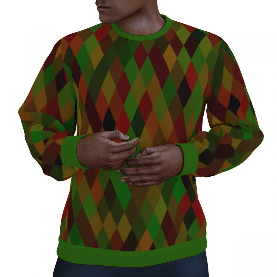 All-Over Print Men's Thicken Sweater